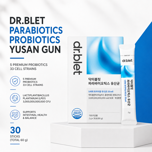 Dr.Blet Parabiotics Lactiplantibacillus 2g ×30s | Ultra-Potency Premium Probiotics