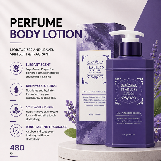 Teabless Sage Amber Purple Tea Perfume Body Lotion 480g | Daily Fragrant Moisturizer